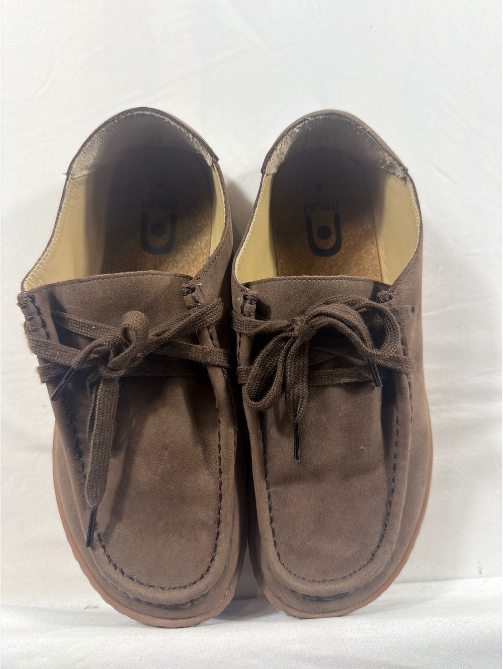 Raum Grounded Brown Suede Casual Shoes Size 9
